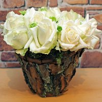 Bark Flower Pot